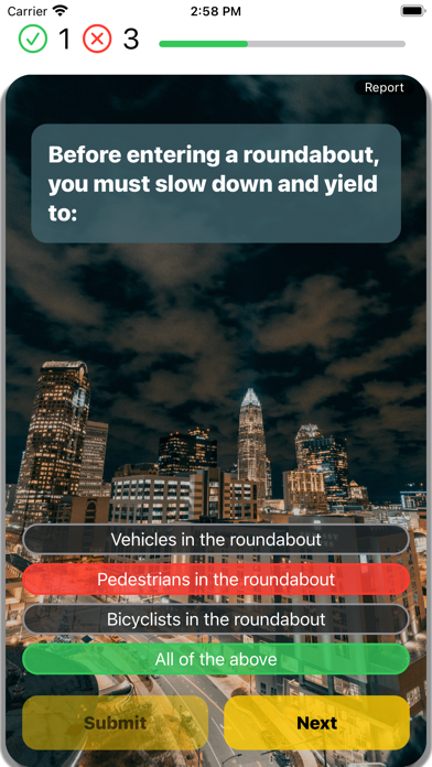 North Carolina DMV Test 2025 Screenshot