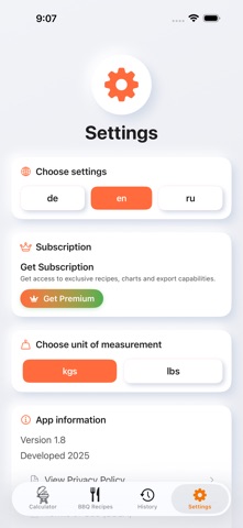 BBQ|Meat Recipes&Calculator Screenshot 3 of 4