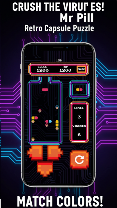 Screenshot #2 pour Mr. Pill: Retro Capsule Puzzle