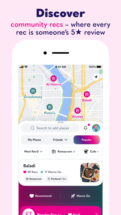 Recs: Places Made Simple Screenshot
