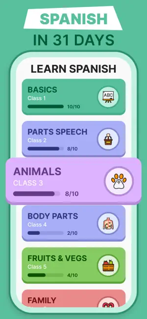 Learn Spanish for Beginners screenshot 1