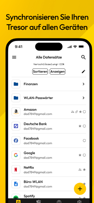 Keeper Passwort-Manager Screenshot