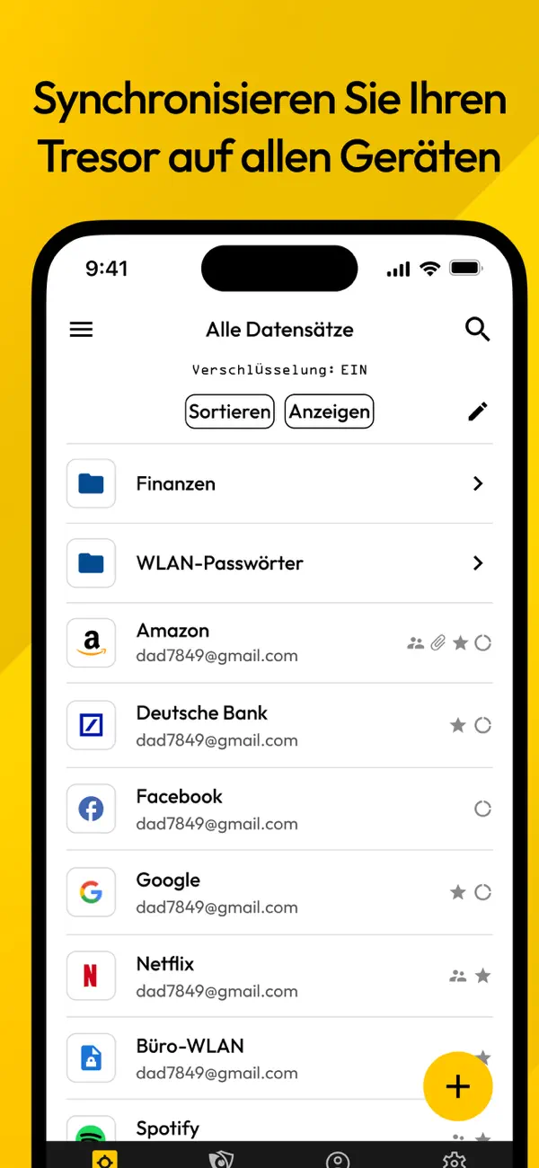 Keeper Passwort-Manager iPhone App Screenshot 5 – Produktivität