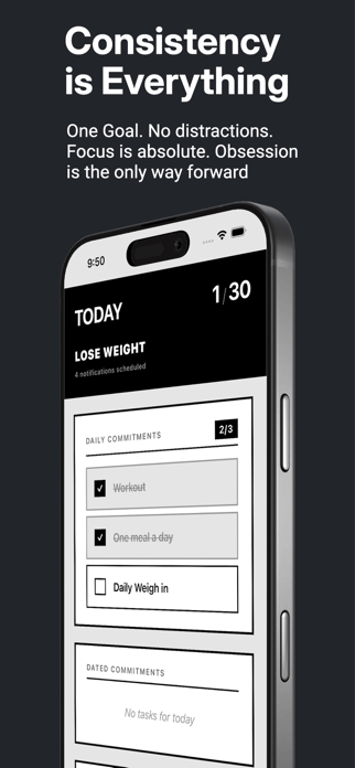 Obsession: Goal Accountability Screenshot 1 of 5