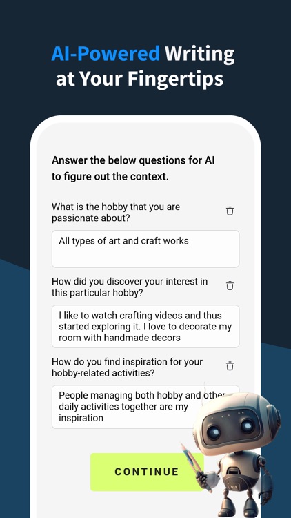 AI Writing Assistant - R10w