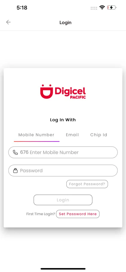 Screenshot 3 di 6 di MyDigicel Pacific