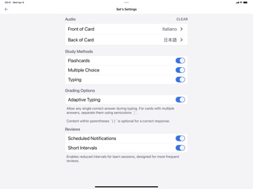 Qsets: Active Recall Study iPad screenshot
