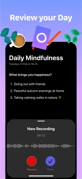 Journal & Mood Tracker: Screenshot 8 von 10