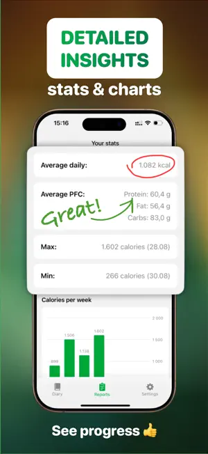 Calora: Food & Calorie Tracker screenshot 3