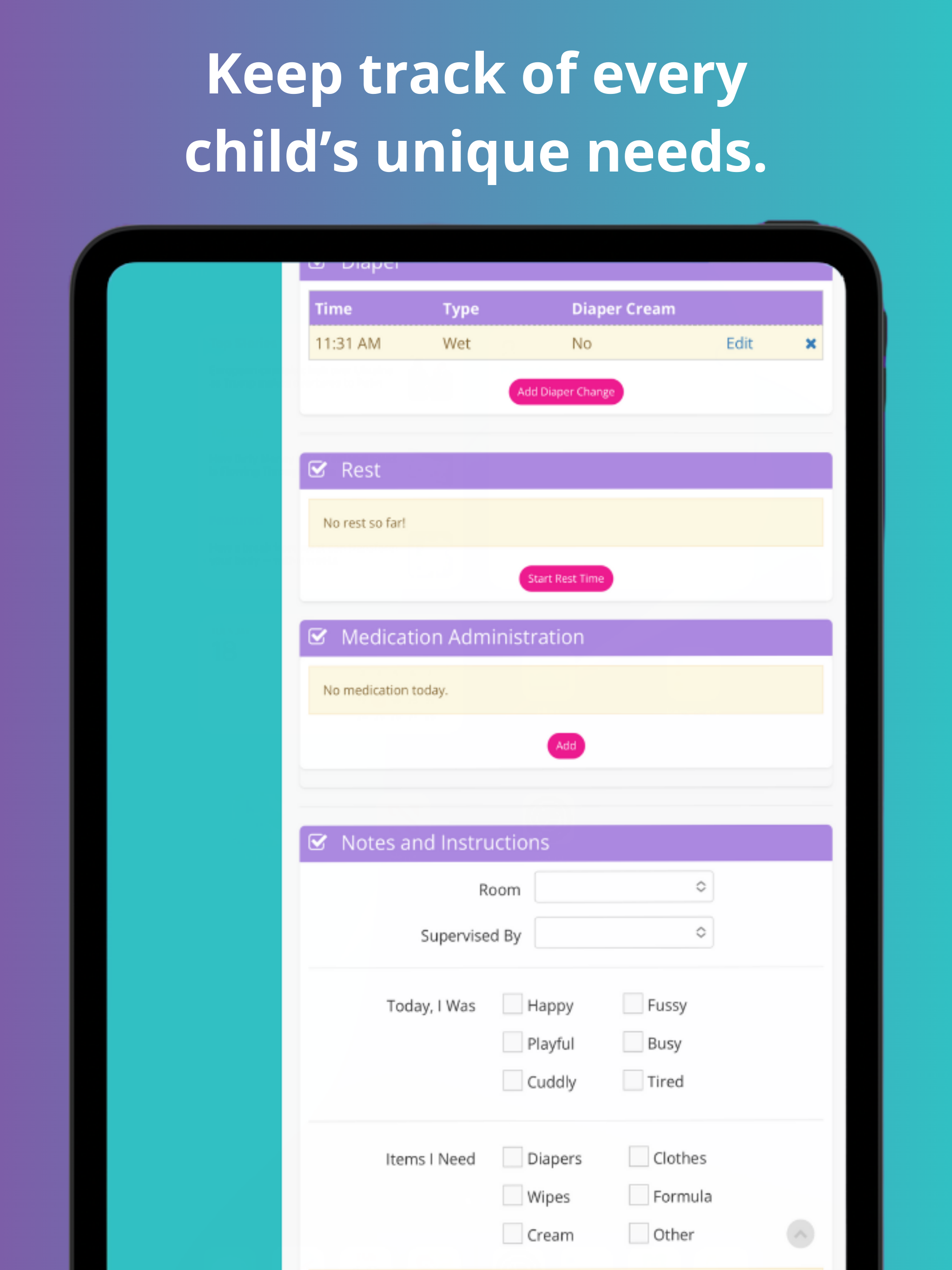 MyLilyPad: Childcare App