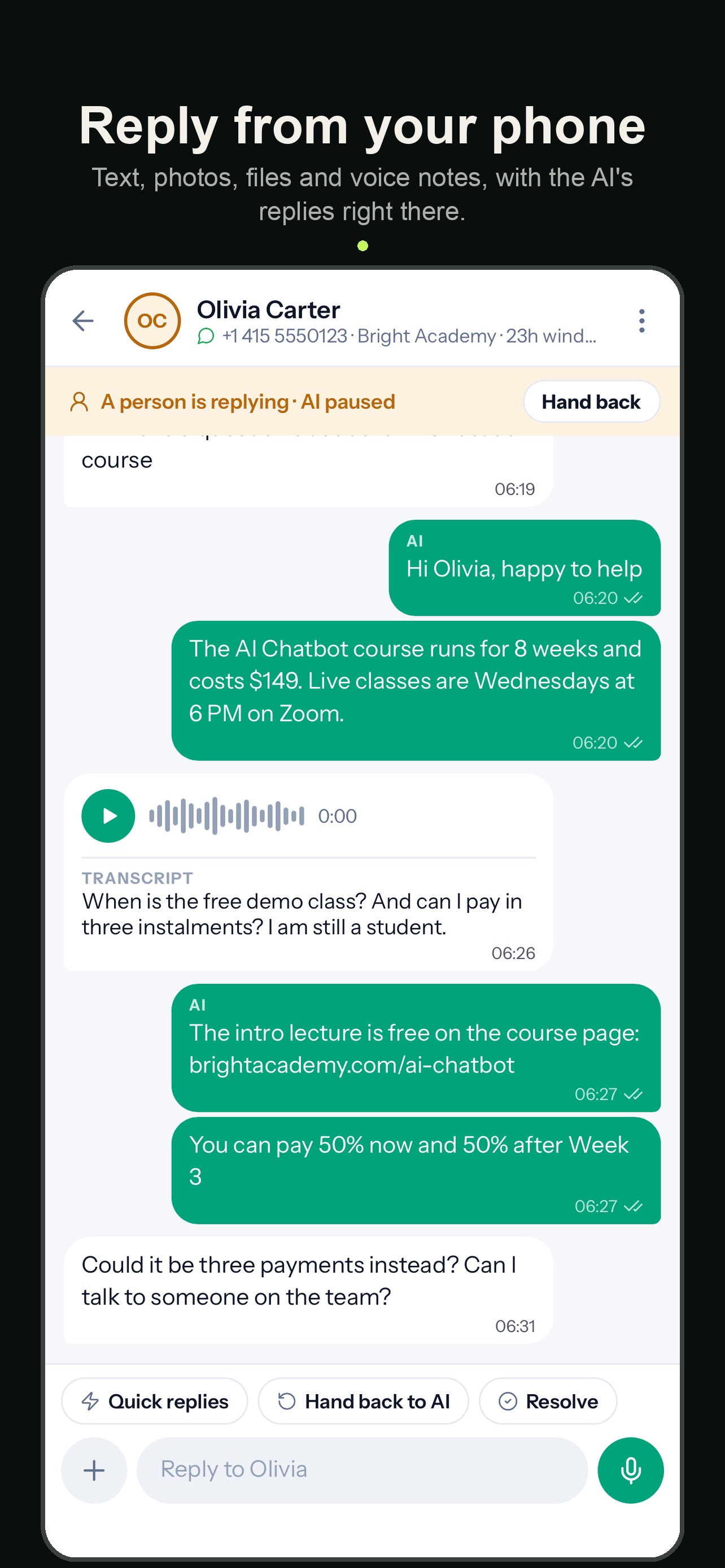 Screenshot 3 of Tendabot