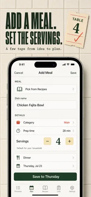 Meal Planner: Weekly Menu screenshot 3