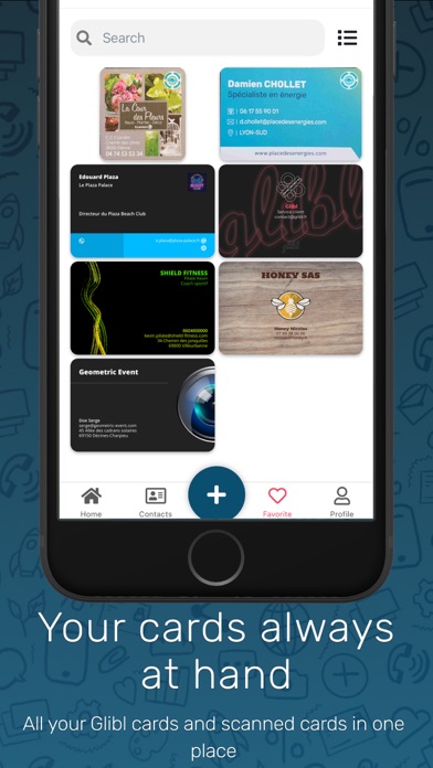 Glibl - Business card Screenshot
