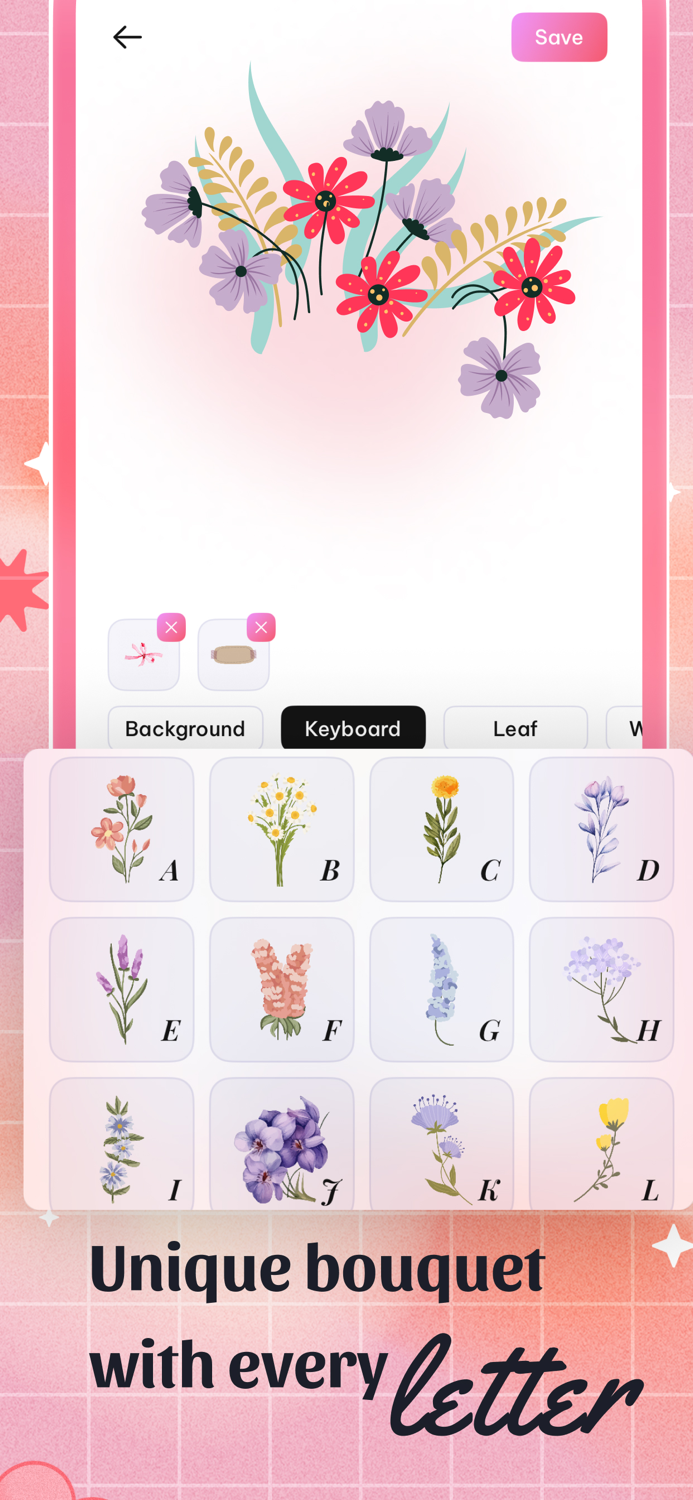 DIY Flower Language Keyboard