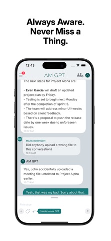 AM GPT iPhone screenshot