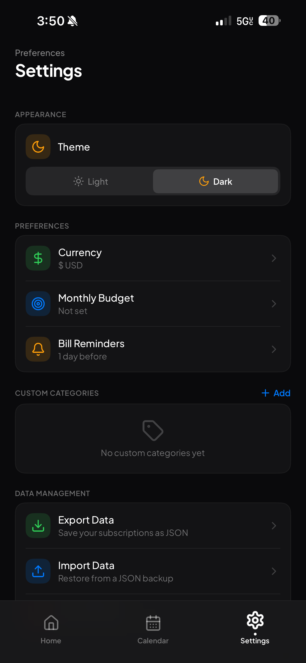 TrakSub - Subscription Tracker