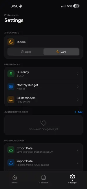 TrakSub - Subscription Tracker screenshot 3