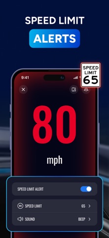 Speedometer GPS – MPH Speed iPhone screenshot
