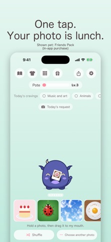 Mogyu: Photo-Eating Pet screenshot 1