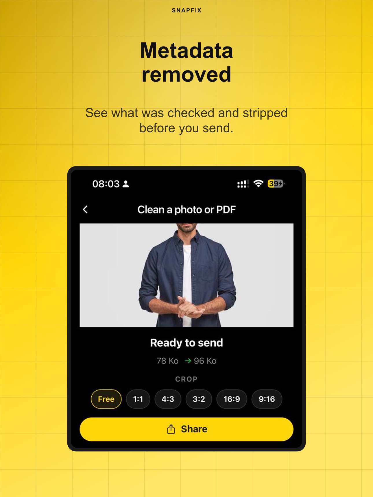 Screenshot 12 of SnapFix: compress photos, HEIC