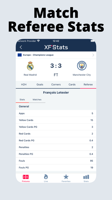 XFStats Extreme Football Stats Screenshot