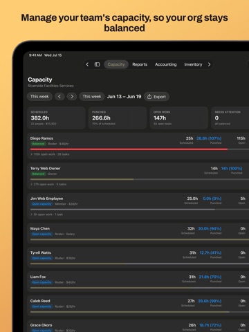CRMb: CRM & Project Scheduler iPad screenshot