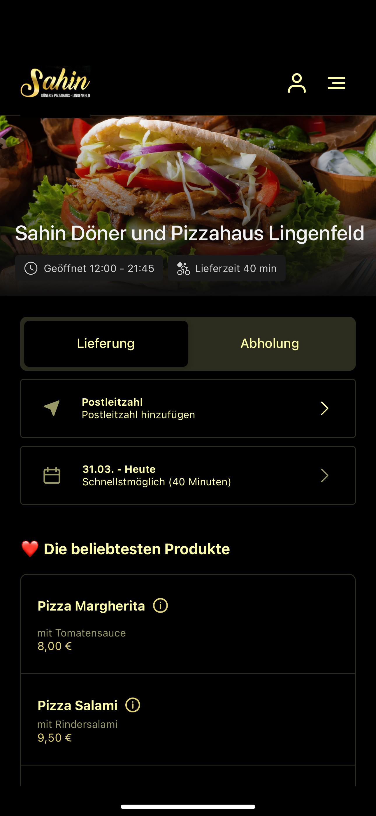Sahin Döner und Pizzahaus DE