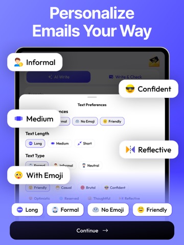 AI Email Generator - Air Mail iPad screenshot