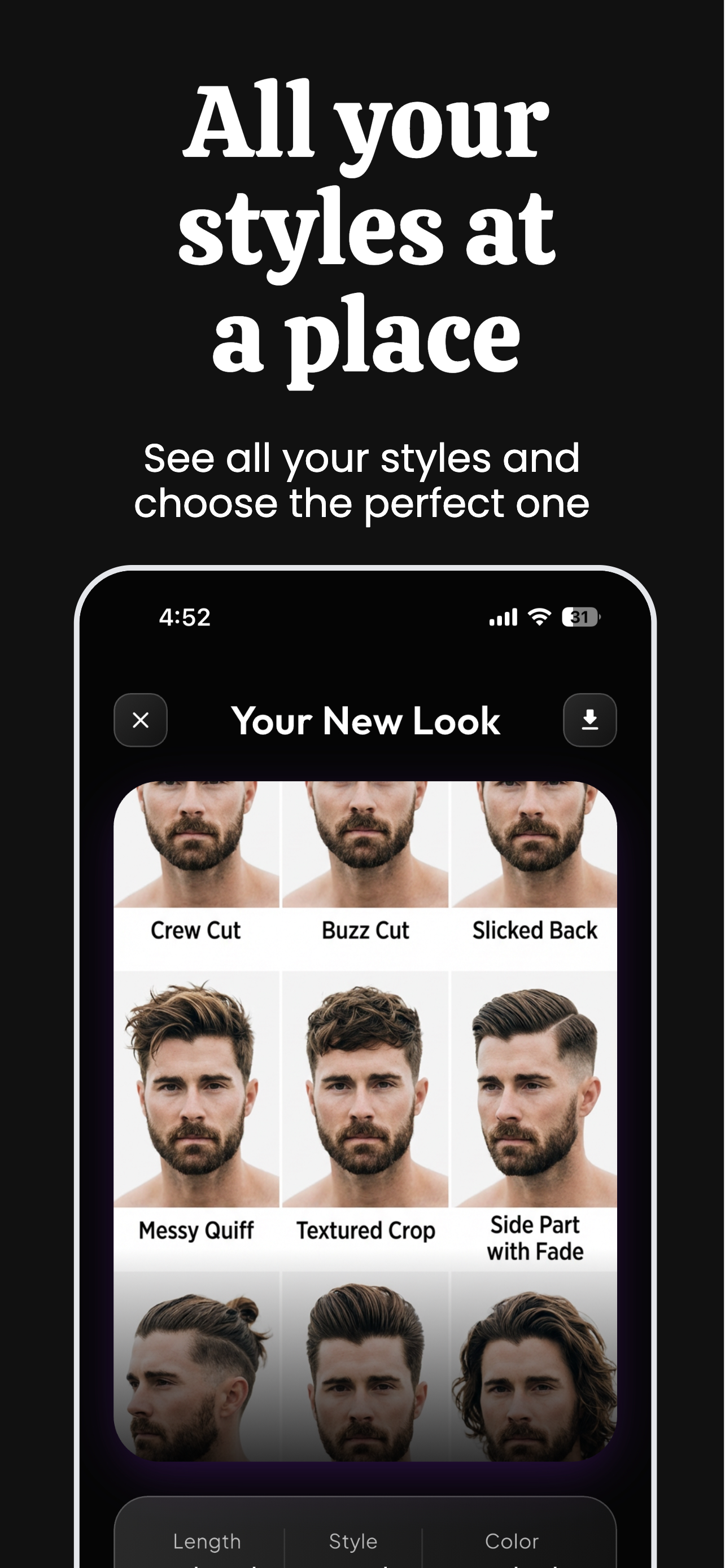 AI Hairstyle and Beard Try-on