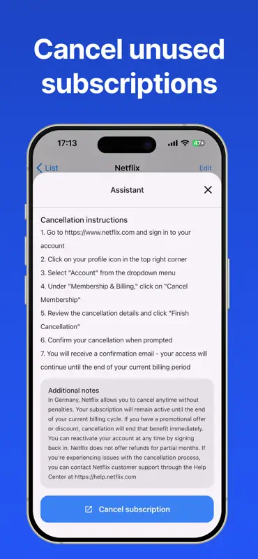 ReSubs - Subscription Manager screenshot 6 of 7