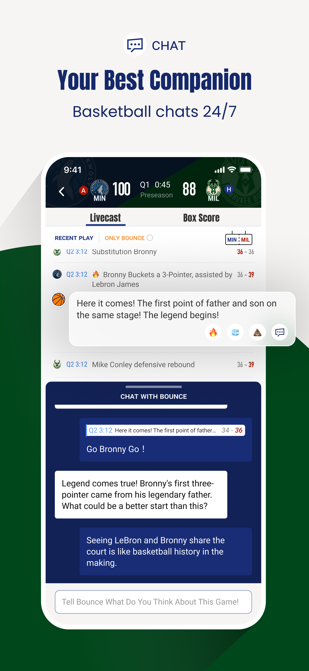 Bounce.ai - AI Sports Insights