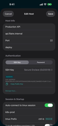 Filaire - SSH client Screenshot 4 of 5