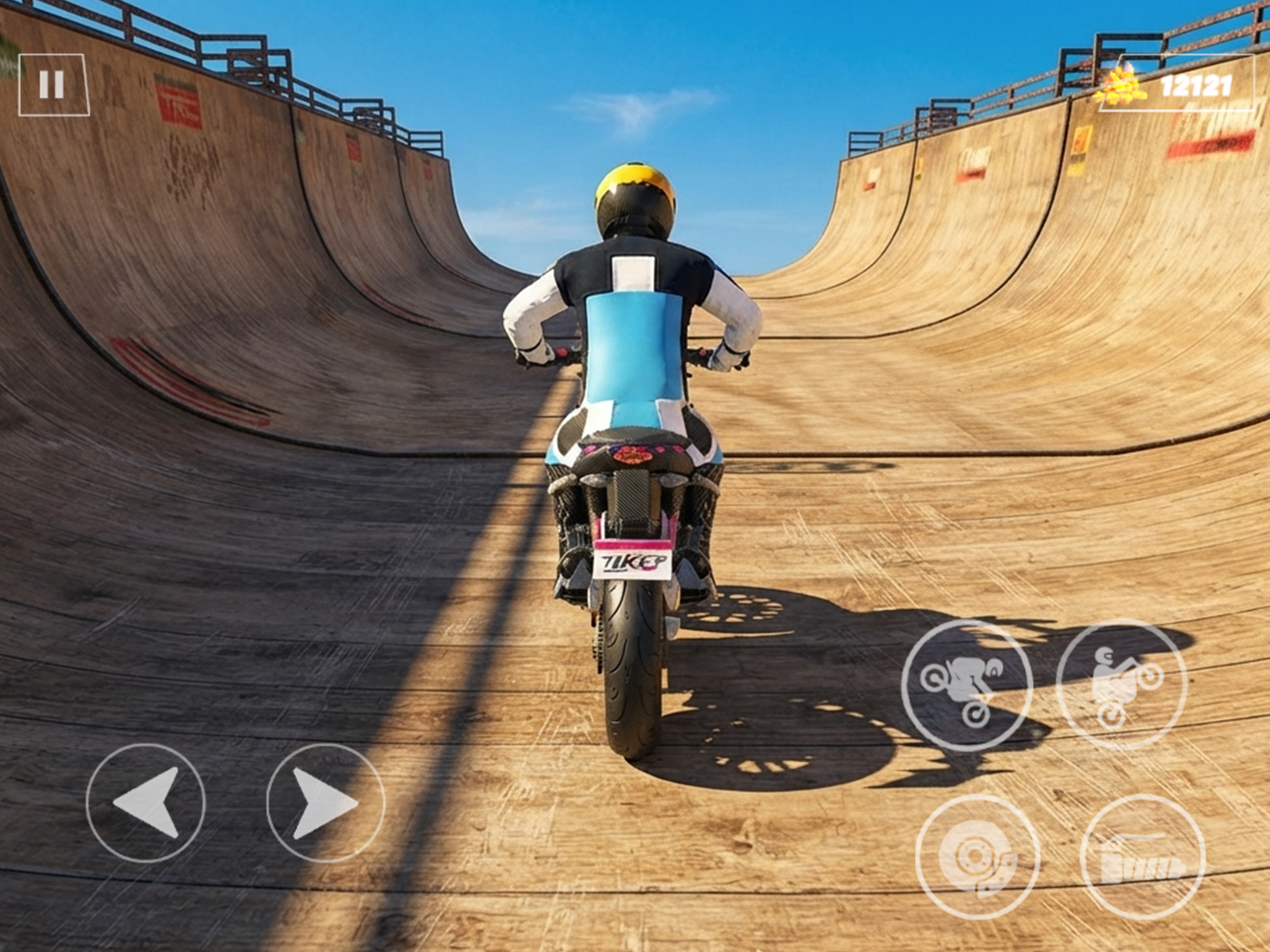 Moto Wheelie Flip Parkour 3D screenshot 8