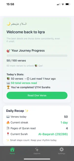 Iqra Verse Gate: Quran Focus screenshot 3