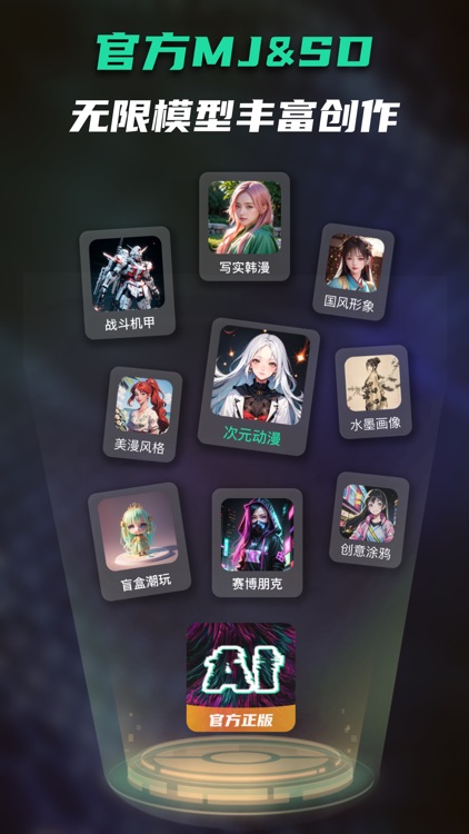 AI绘画官方正版-壁纸头像创作、全能AI画图工具-新AI壁纸