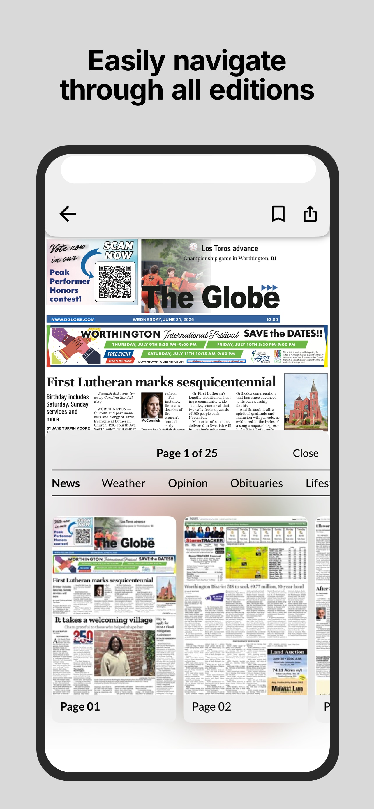The Globe E-paper screenshot 3