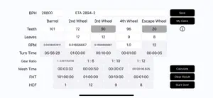 Watch Gear Calculator screenshot 1