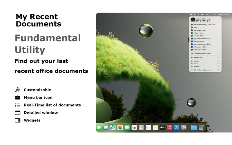Screenshot #1 pour My Recent Documents