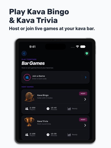 MyKavaBar iPad screenshot