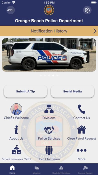 Orange Beach Police AL Screenshot