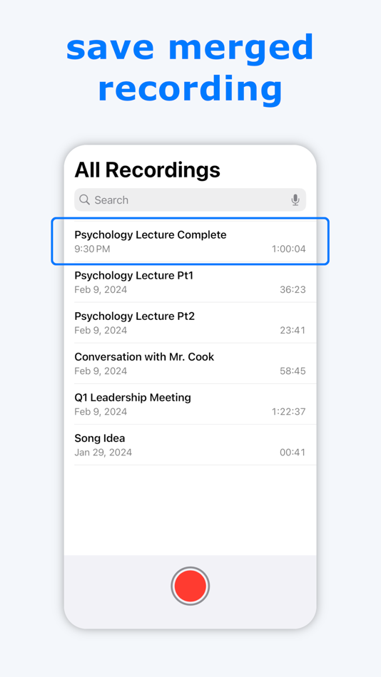 #4. Merge Voice Memos (iOS) Podle: PLATINUM CITY LLC