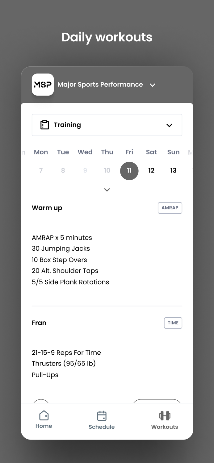 Major Sports Performance IN