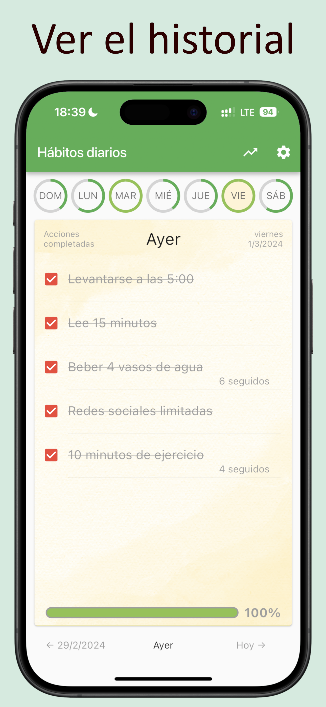 Rastreador de actividad diaria