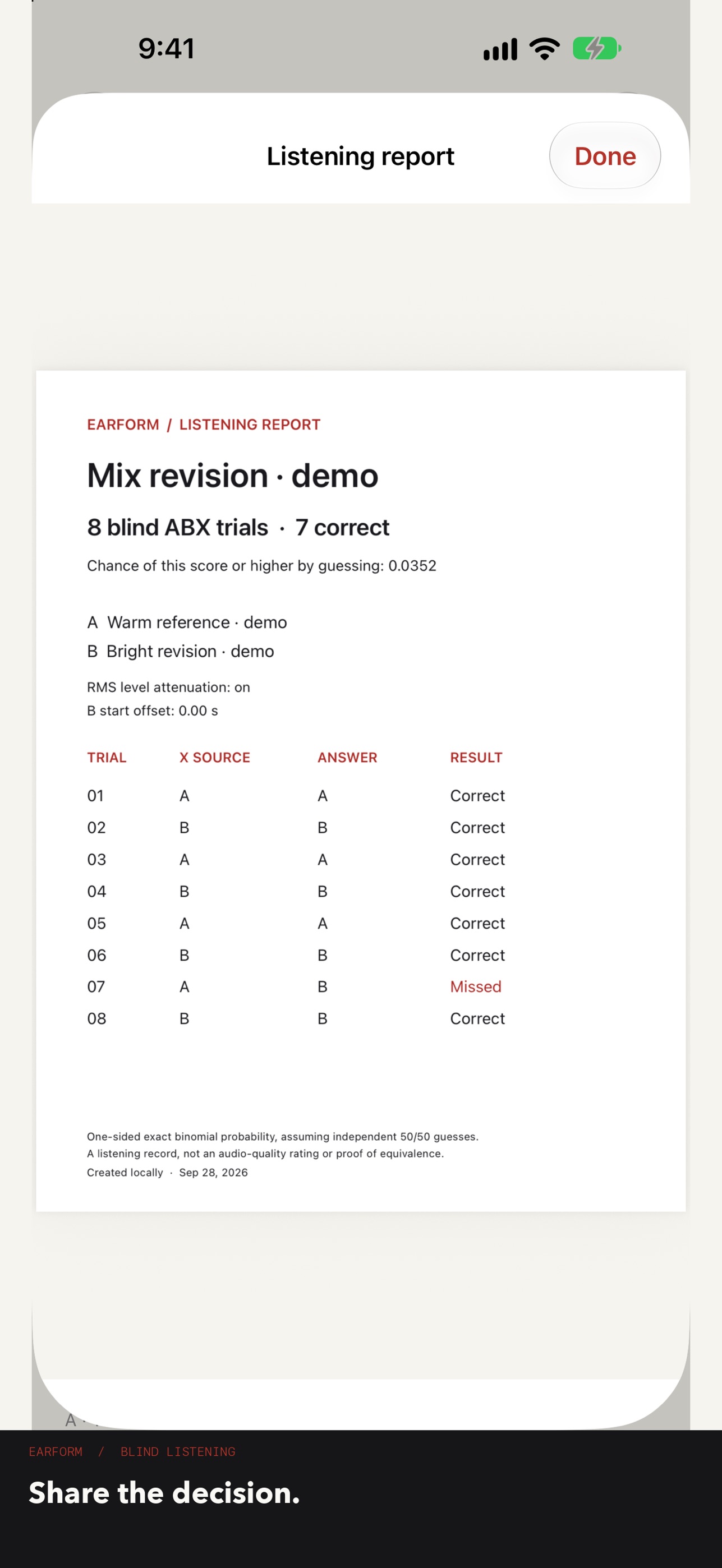 Screenshot 3 of Earform: Blind Mix Trials