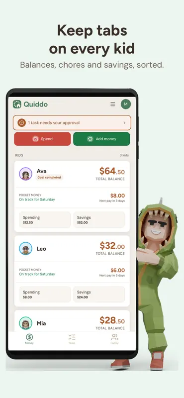Quiddo: Family Pocket Money screenshot 1 of 8