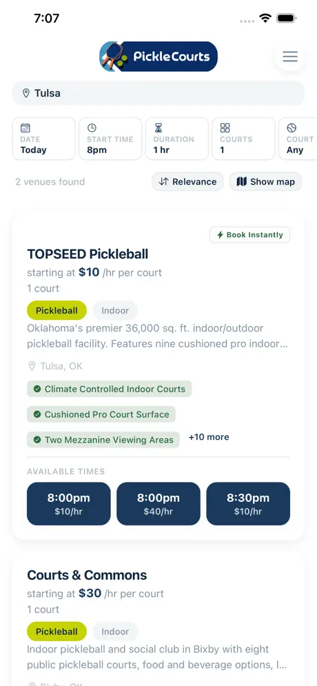 PickleCourts screenshot 2