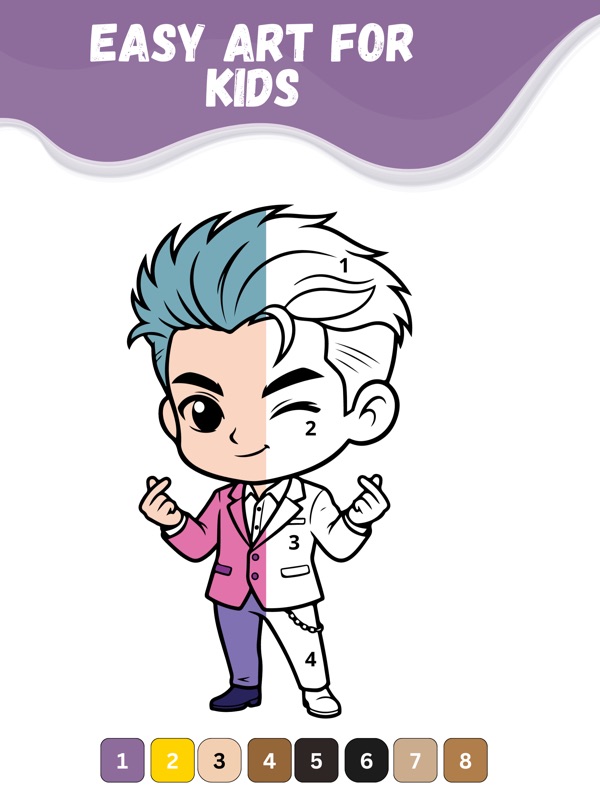 K-POP idols Coloring by Number screenshot 9