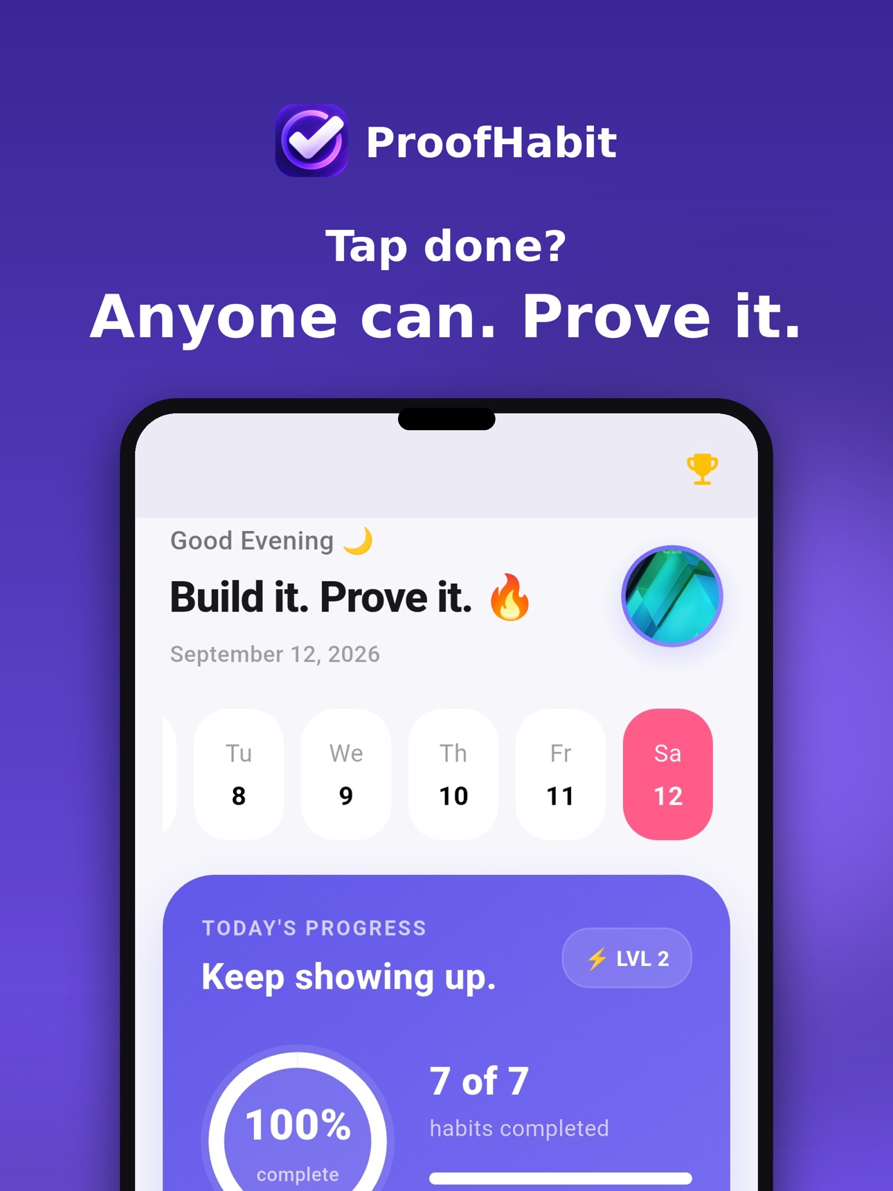 Screenshot 6 of Proof Habit - Habit Tracker