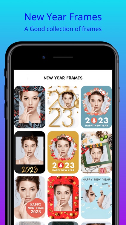 New Year Frames And Greetings