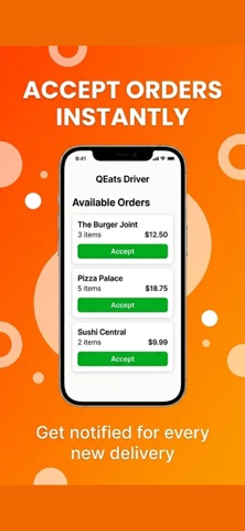 QEats Driver screenshot